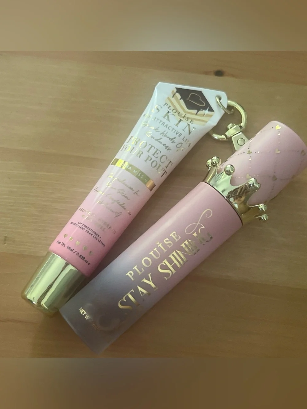 PLouise Stay Shining Lip Oil and Protect Your Pout Lip Conditioner Tiramisu